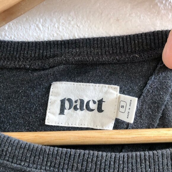 PACT Organic Cotton Open Back Sweatshirt Small Size - Picture 8 of 10